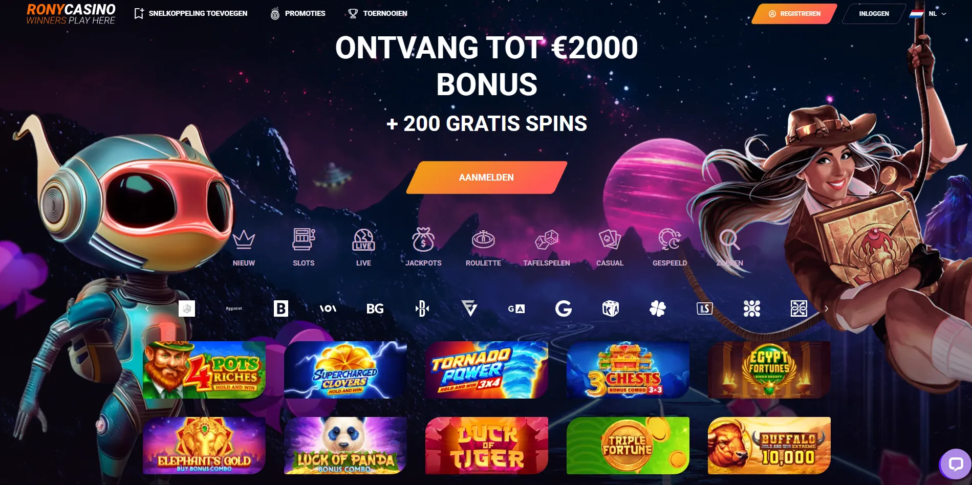 Bonussen bij beste online casino zonder cruks in Nederland